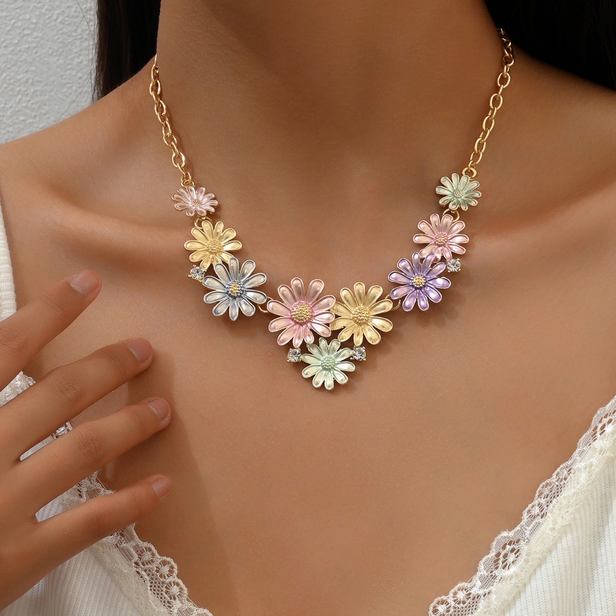 Bloom & Bliss: Delicate Flower Pendant Necklace for Her