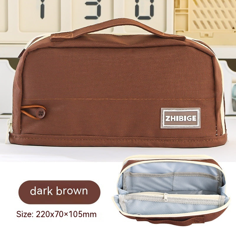 Double-sided Large Capacity Student Pencil Bag